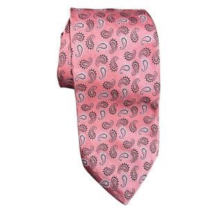 Brooks Brothers Mens Golden Fleece Necktie Pink Paisley Heritage Old Money
